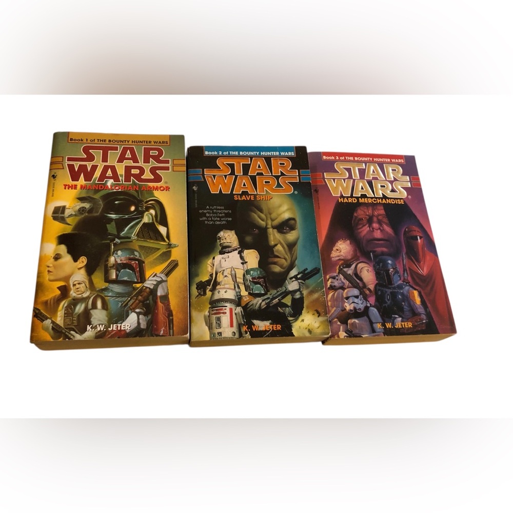 Star Wars first Printing Books 1,2,3 The Bounty Hunter Wars 1998 paperback